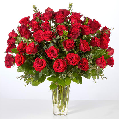 Forever Yours Fifty Stem Red Rose Bouquet –  The Whiting Flower Shop, Whiting IN