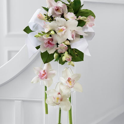 Perfect Entrance Pew Arrangement –  The Whiting Flower Shop, Whiting IN