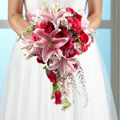 Lily & Rose Bouquet –  The Whiting Flower Shop, Whiting IN