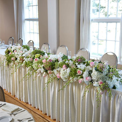 State of Joy Head Table Arrangement –  The Whiting Flower Shop, Whiting IN
