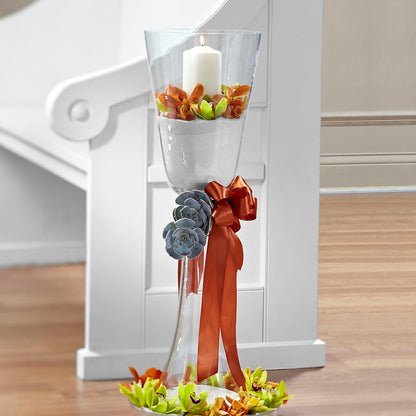 Matrimony Pew Decor –  The Whiting Flower Shop, Whiting IN